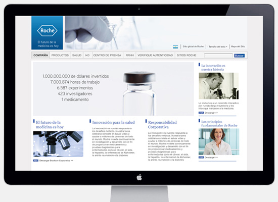 ROCHE© Website design proposal