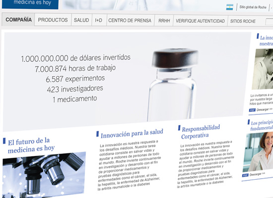 ROCHE© Website design proposal