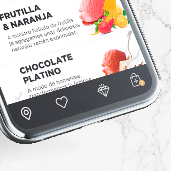 ice-cream pick-up App